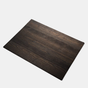 Felpudo Textura DE MADERA rústica de la MIRADA del marró