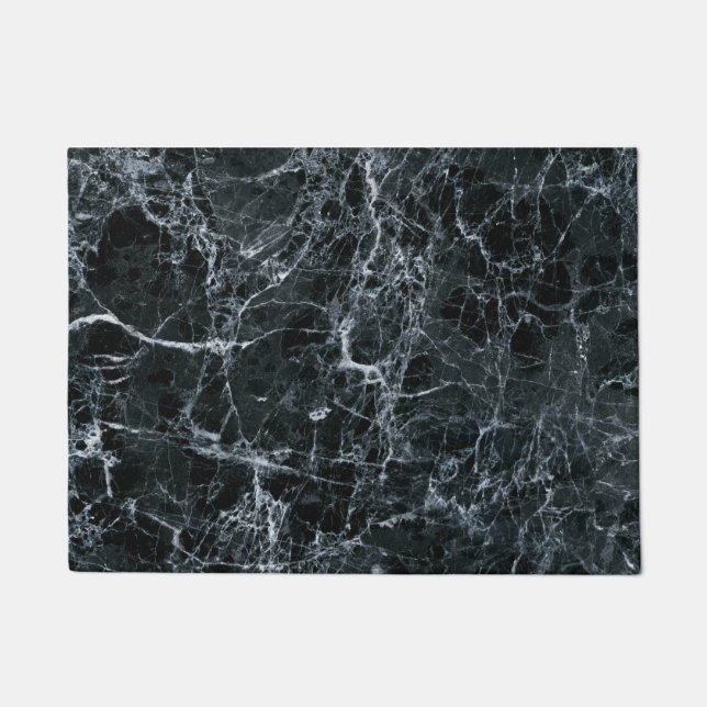 Felpudo Textura de mármol negro (Anverso)