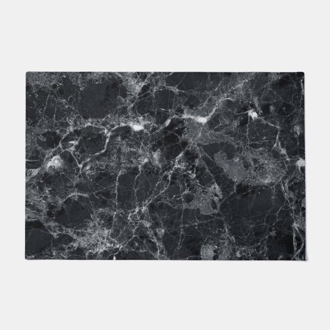 Felpudo Textura de mármol negro (Anverso)