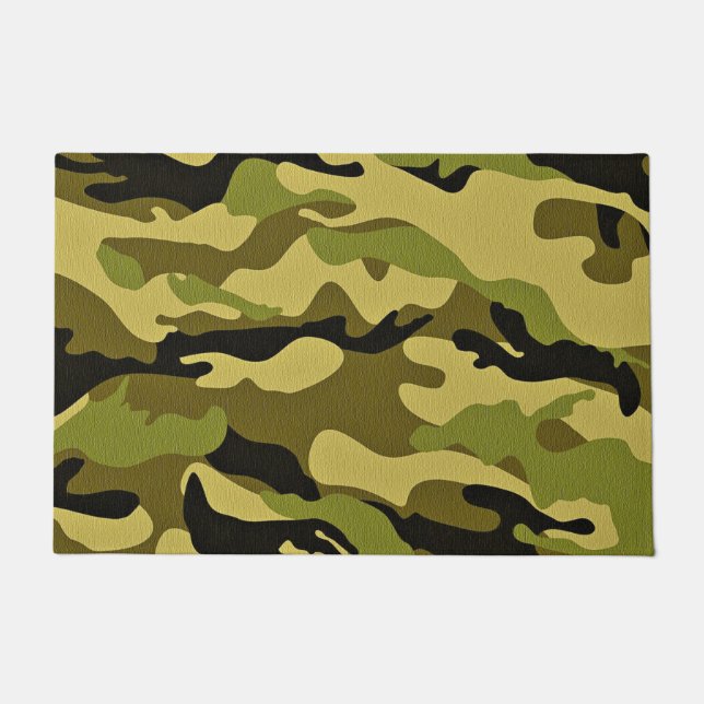 Felpudo Textura del ejército de camuflaje verde (Anverso)