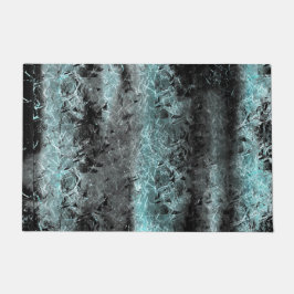 Felpudo Textura fibrosa rara en azul claro