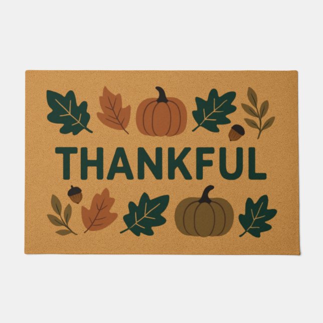 Felpudo Thankful (Anverso)