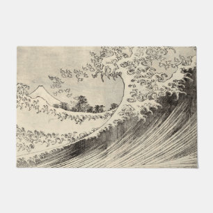 Felpudo The Big Wave (de Katsushika Hokusai)
