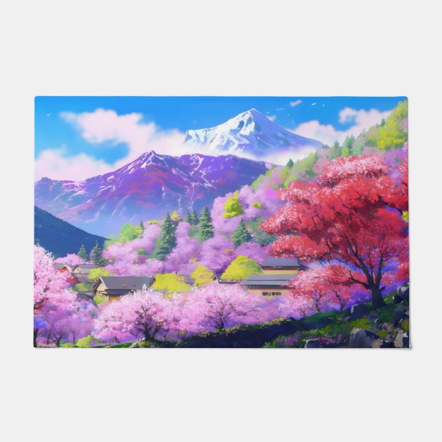 Felpudo The mountains of japan (Anverso)