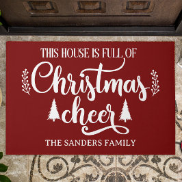 Felpudo This House is full of Christmas Cheer Christmas