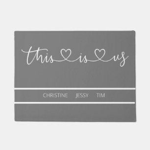 Felpudo “This is us” personalisierbar