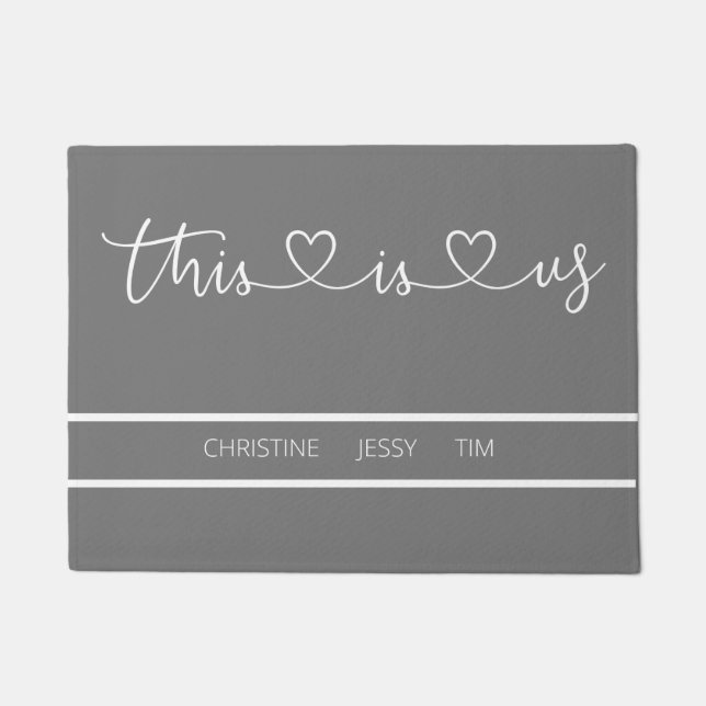 Felpudo “This is us” personalisierbar (Anverso)