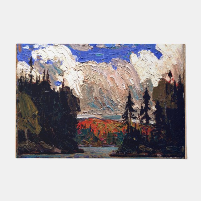 Felpudo Thomson - Black Spruce en otoño (Anverso)