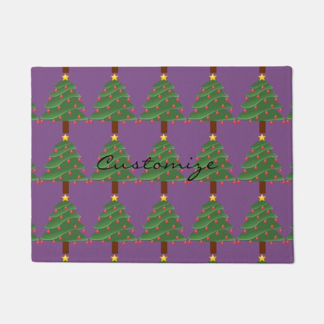 Felpudo Thunder_Cove de árbol de Navidad (Anverso)