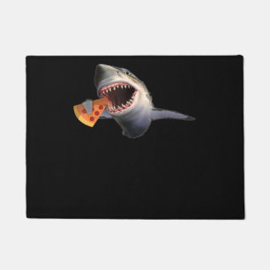 Felpudo Tiburones comiendo pizza tiburones adoran regalos