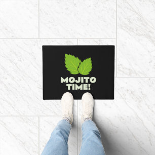 Felpudo ¡Tiempo de Mojito! Alfombrilla divertida para aman
