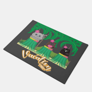 Felpudo Tiempo de vacaciones Hula Kitty Doormat