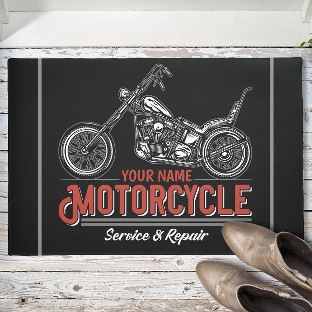 Felpudo Tienda personalizada de reparación de motocicletas (Subido por el creador)