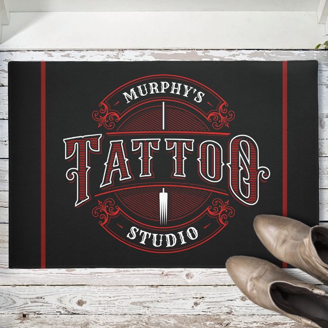 Felpudo Tienda personalizada de tatuajes tradicionales (Subido por el creador)