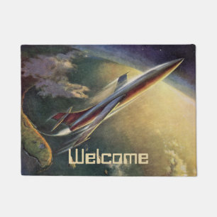 Felpudo Tierra del aeroplano de la nave espacial de la