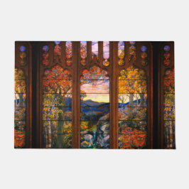 Felpudo Tiffany de vidrio manchado luce elegante victorian