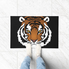 Felpudo Tigre, gato salvaje en negro