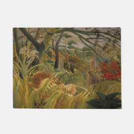 Felpudo Tigre sorprendido en tormenta tropical