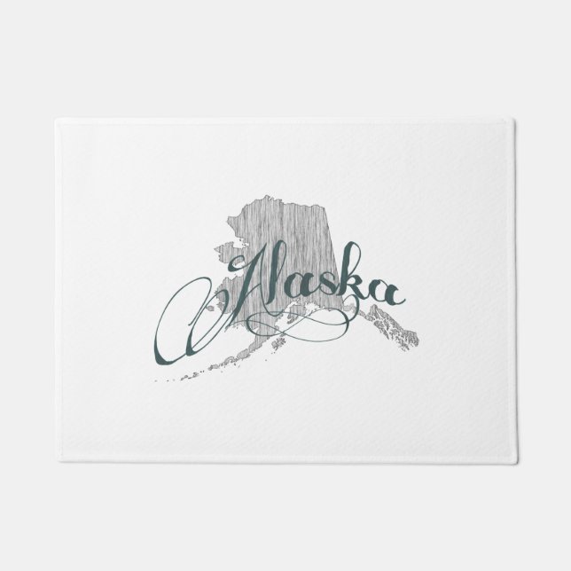 Felpudo Tipografía del estado de Alaska (Anverso)
