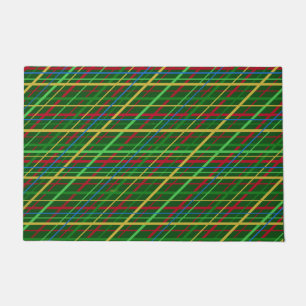 Felpudo Tirado en Navidades brillantes rojo y verde