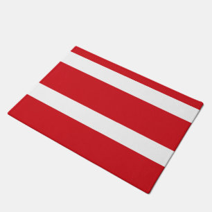 Felpudo Tirado rojo
