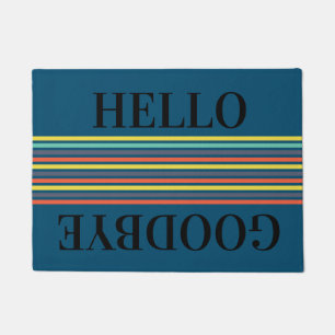 Felpudo Tiras Hola Adiós Doormat personalizado