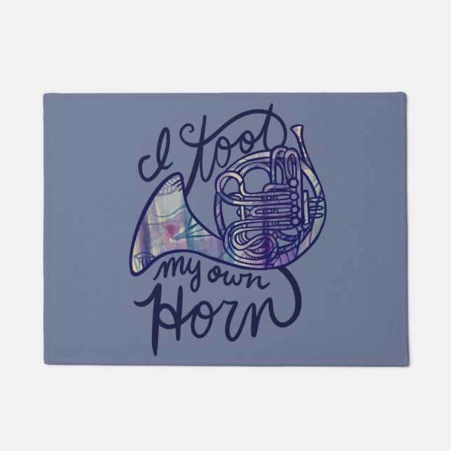 Felpudo Tiré mi propio cuerno (Anverso)