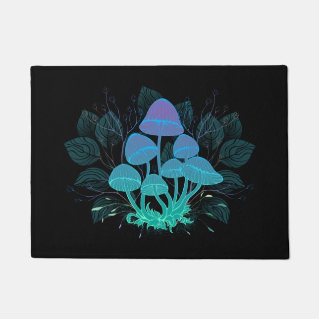 Felpudo Toadstools en Bushes (Anverso)