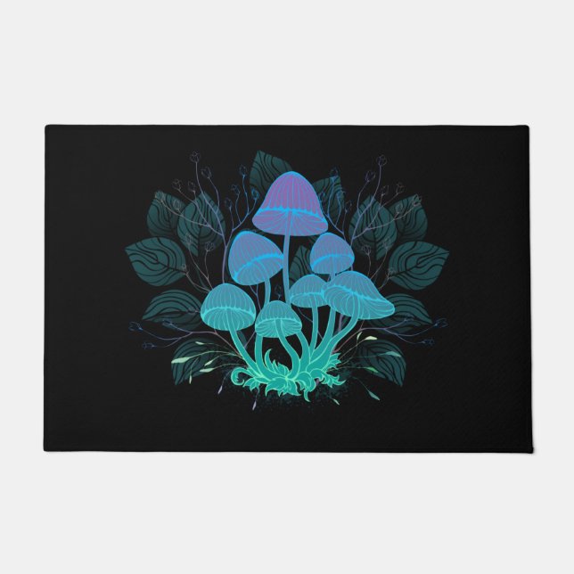 Felpudo Toadstools en Bushes (Anverso)