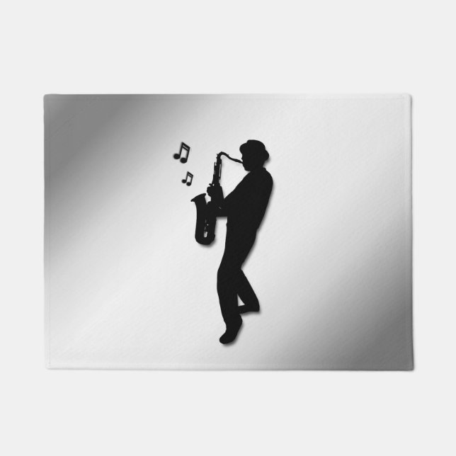Felpudo Toca el saxofón (Anverso)