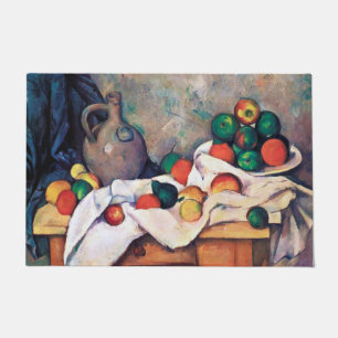 Felpudo Todavía la vida con las frutas, Paul Cezanne