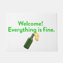 Felpudo Todo está bien molotov Cocktail Doormat