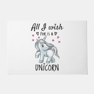 Felpudo Todo lo que deseo es una Unicornio