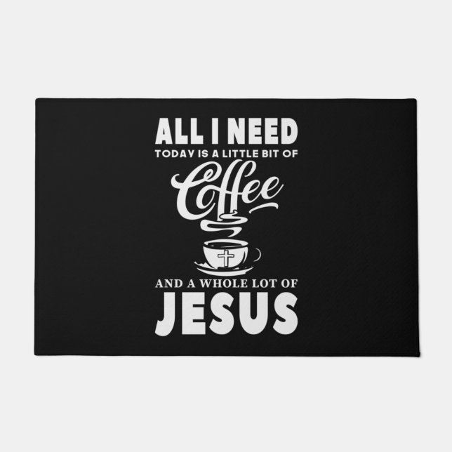 Felpudo Todo lo que necesito hoy es café (Anverso)