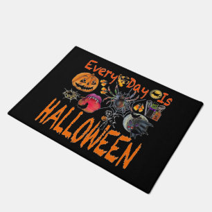 Felpudo Todos los días Doormat de bienvenida de Halloween