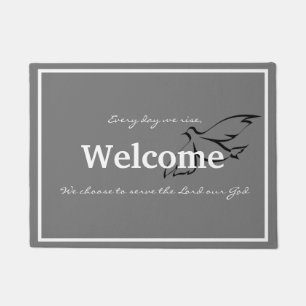 Felpudo Todos los días nos levantamos y elegimos servir a 