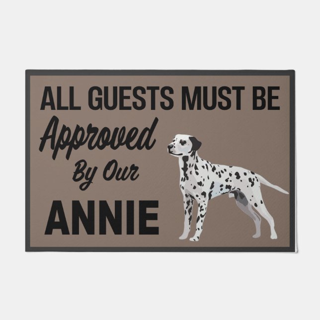 Felpudo  Todos Los Invitados Deben Ser Aprobados Por Annie (Anverso)