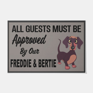 Felpudo Todos los invitados deben ser aprobados por perro,