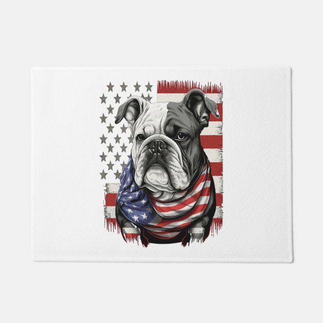 Felpudo TODOS LOS PERROS AMERICANOS HOMBRES DE bulldog ing (Anverso)