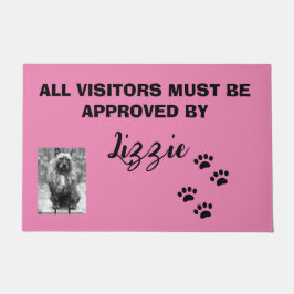 FELPUDO TODOS LOS VISITANTES DEBEN SER APROBADOS POR EL NO