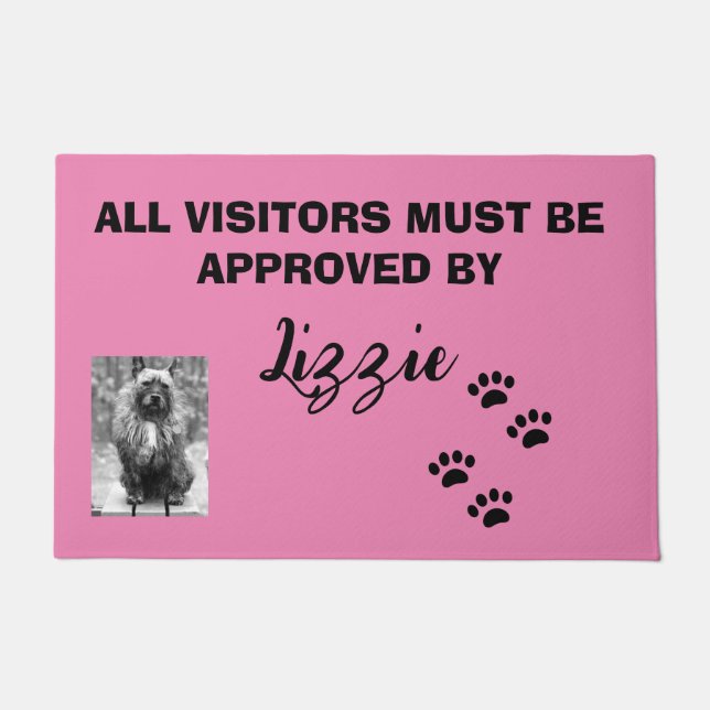 FELPUDO TODOS LOS VISITANTES DEBEN SER APROBADOS POR EL NO (Anverso)