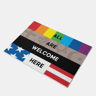 Felpudo Todos Son Bienvenidos Aquí Doormat