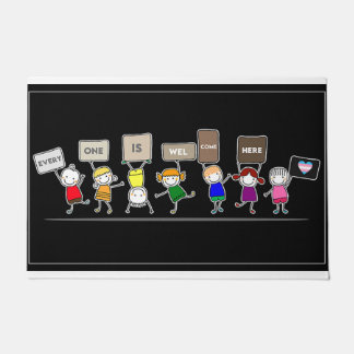 Felpudo Todos Son Bienvenidos Aquí, Ven Esta Casa