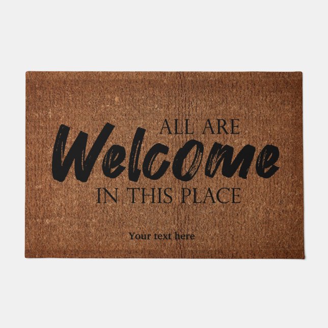 Felpudo Todos son bienvenidos doormat (Anverso)
