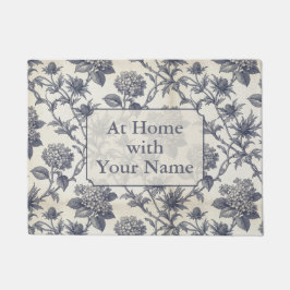 Felpudo Toile Botánico | Hortensia y Holco Marino Personal