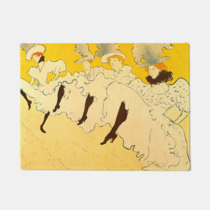 Felpudo Tolouse Lautrec Dancing Chicas Amarillo