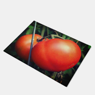 Felpudo Tomates De Jardín Rojo En El Vino