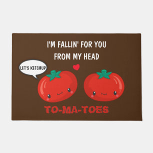 Felpudo Tomates Enamorados El día de San Valentín Romántic