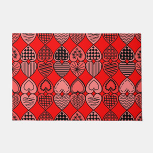 Felpudo Topsy Turvy Hearts 24" x 36"