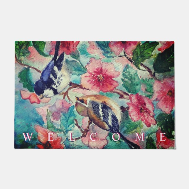 Felpudo Tormenta de pájaros de primavera (Anverso)